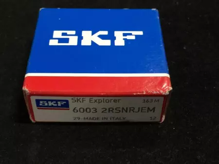 SKF 6003-2RSNRJEM Radial Deep Groove Ball Bearing 17mm Bore 