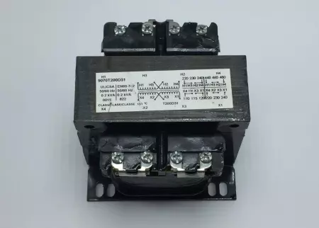 SQUARE D XFMR CONTROL TRANSFORMER 2000VA MULTIPLE VOLTAGES PN# 9070T2000D31