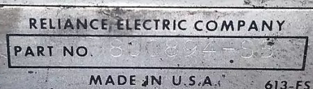 Reliance Electric 800894-SB VS Power Module DC Drive, 250HP 240VDC Out 