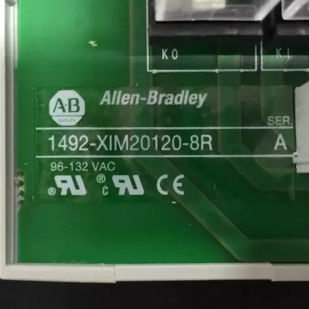 Allen-Bradley 1492-XIM20120-8R 8-Relay Interface Module 96-132VAC 