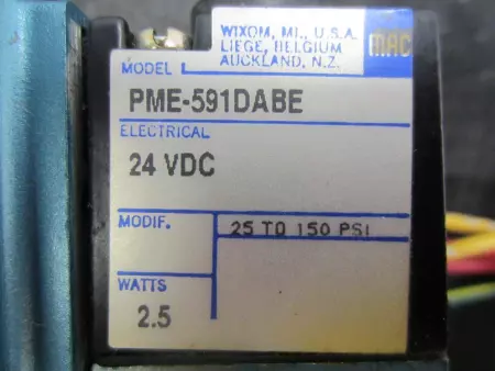 MAC 6241C-211-PM-591DA SOLENOID VALVE 24VDC 