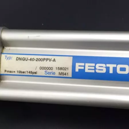 Festo DNGU-40-200PPV-A PNEUMATIC CYLINDER TESTED 