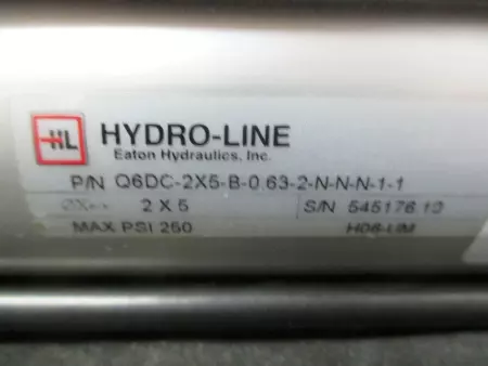  Hydro-Line Q6DC-2X5-B-0.63-2-N-N-N-1-1 Pneumatic Cylinder 2