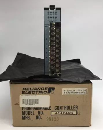 RELIANCE ELECTRIC 45C946 SHARK XL 24VDC INPUT MODULE 16 CHANNEL 