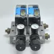 Festo MFH-5/2-D-3-C-LR-ZP-P-D-3 Solenoid 2-Valve Assy W/Manifold & Regulator 