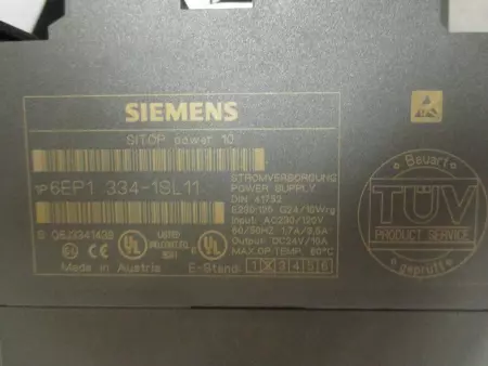  Siemens 6EP1-334-1SL11 SITOP Power 10/Power Supply 