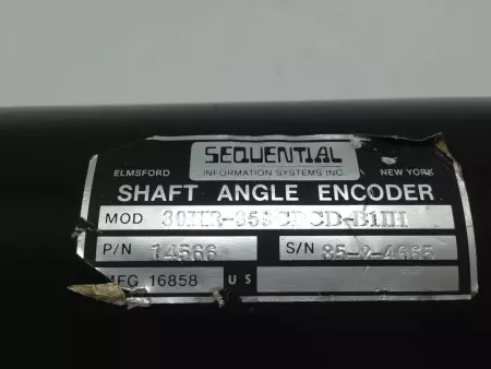  SEQUENTIAL INFORMATION SYSTEMS 30HR-359CRCD-B1IH SHAFT ANGLE ENCODER, 14566 