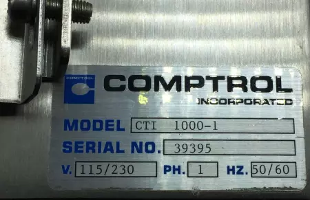 Comptrol CTI-1000-1 Tension Indicator, 1-Ph 115/230V 0-100 Tension Percent 