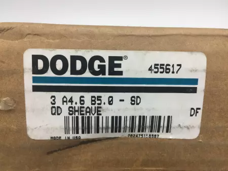 NEW DODGE 455617 QD Sheave  3 A4.6 B5.0 - SD 