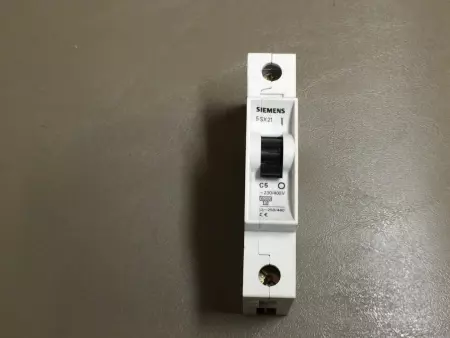  Siemens 5SX21-C5 Circuit Breaker 230-400V 0.5Amp 1-Pole 