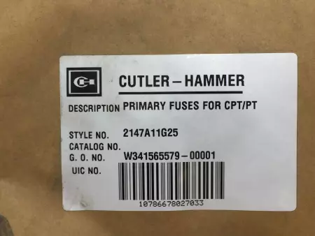 Cutler-Hammer 2147A11G25 High Voltage Fuses for CPT/PT, 5000V 3Amp Lot of 2