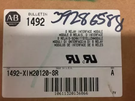 Allen-Bradley 1492-XIM20120-8R 8-Relay Interface Module 96-132VAC 