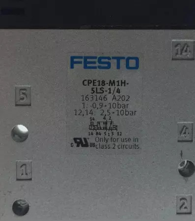 Festo CPE18-M1H-5LS-1/4 Solenoid Valve 163146 