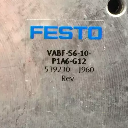 FESTO VABF-S6-10-P1A6-G12 PNEUMATIC MANIFOLD PLATE 