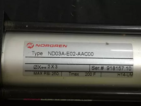 NORGREN ND03A-E02-AAC00 PNEUMATIC CYLINDER 250PSI 