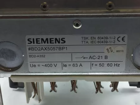 Siemens BD2AX5057BP1 Switch Box W/Moeller Circuit Breaker 600V 60A 