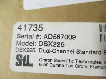 NEW STI DBX225 PLC DUAL CHANNEL Amplifier / Power Supply 