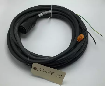 Allen Bradley 1326-CPB1-010 SERVO MOTOR POWER CABLE, 10 METERS 