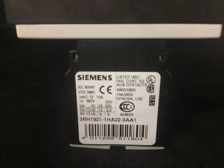 NEW Siemens 3RT1026-1BB44-3MA0 Contactor 