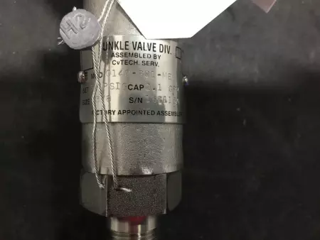 KUNKLE VALVE 0140-B01-ME-0030 STAINLESS STEEL SAFETY RELIEF VALVE 3/8