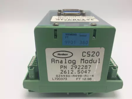  NORDSON 292287 ANALOG MODULE CS20, 