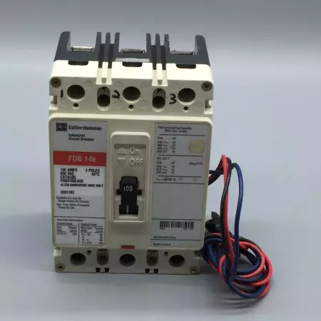 Cutler-Hammer FDB3100LA05 Industrial Circuit Breaker, 600V 100A 