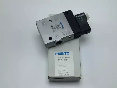 NEW FESTO CPE24-M1H-3OLS-3/8 163168 AIR SOLENOID VALVE 3/8IN 