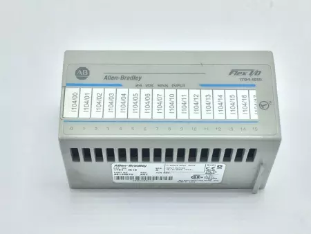 ALLEN BRADLEY 1794-IB16 FLEX I/O INPUT MODULE 24VDC SER A 