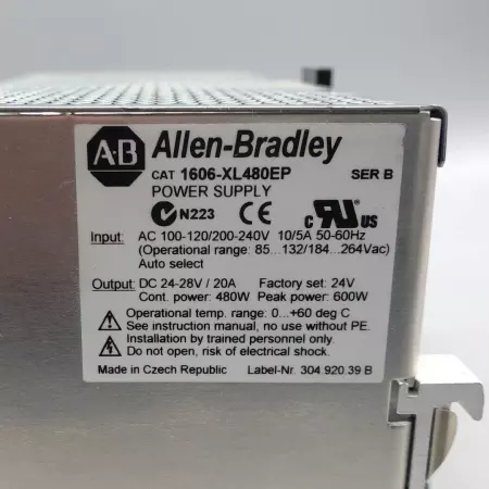  Allen-Bradley 1606-XL480EP 1606-XL Power Supply Ser. B EXCELLENT 
