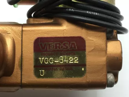 NEW Versa VGG-8422 3-Way Solenoid Valve 120VAC, 175Psi, 10W 