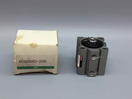 SMC ECQ2B40-25D Pneumatic Cylinder 40mm Bore 25mm Stroke 