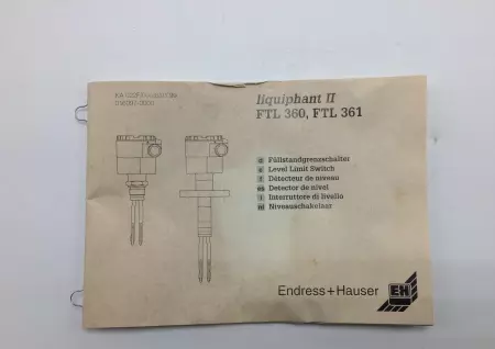 NEW Endress+Hauser FTL361-RTE2S54T LIQUIPHANT II Level Limit Switch 21