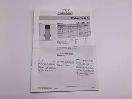 FUNKE HUSTER/ALTECH 224-154-03 TYPE: BLS40 FLASHING LIGHT, YELLOW 15-32VDC 