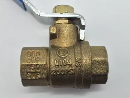 OVC 200BRFT BRASS BALL VALVE 250PSI 3/8IN NPT 