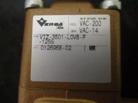  Versa VIZ-3501-LOVB-P-125G Lock-Out Valve 