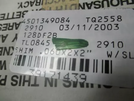 ALOMA .060 1.54MM SHIM .060X2X2