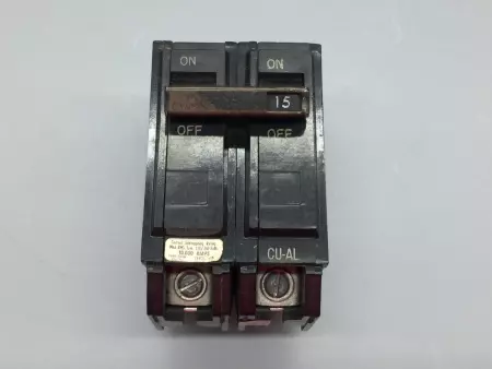  General Electric THQL2115 2-Pole Circuit Breaker 15Amp 120/240VAC 