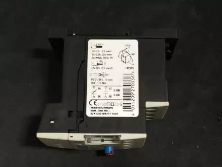  SIEMENS 3RU1116-1AB1 OVERLOAD RELAY 1.1-1.6 AMP, SIZE S00 TESTED 