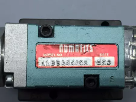NUMATICS 11BSA44AOA SOLENOID VALVE PUSHBUTTON W/BASE 