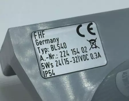 NEW FUNKE HUSTER FERNSIG 224-154-02 TYPE BLS40 FLASHING LIGHT RED PN 224-154-02 