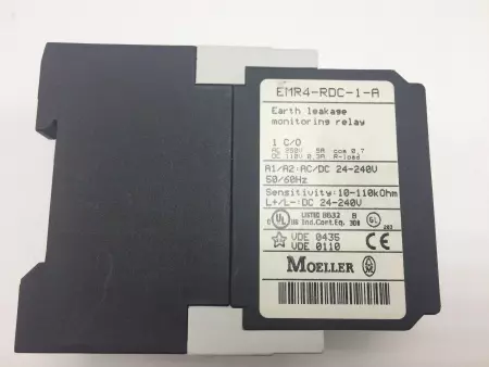  MOELLER EMR4-RDC-1-A CURRENT MONITORING RELAY TESTED 
