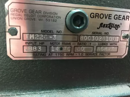 Groove Gear TM226-3 Flexaline™ Gearbox 60:1 Ratio 