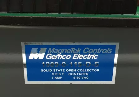 Gemco Electric 1989-0-115-D-S MagneTek Solid State Open Collector, 5-60VAC 3A 