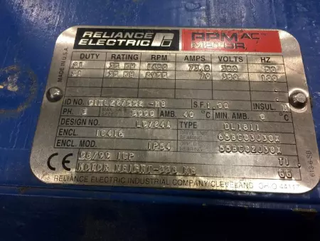 Reliance Electric 01KLZ27552-HB RPM AC™ Motor, 35kW Frame IC416 