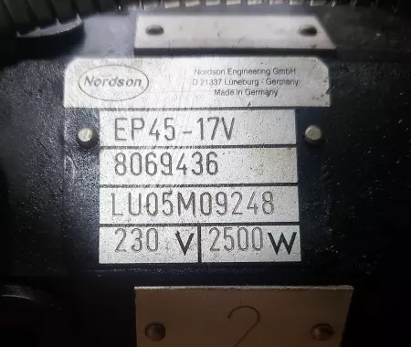 Nordson 8069436 Hot Melt Multi-Valve Glue Applicator Assy, EP45-17V 