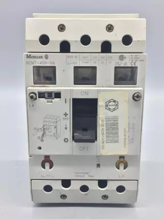 Moeller NZM7-40N-NA 40 Amp - 480V - 50/60HZ Circuit Breaker 