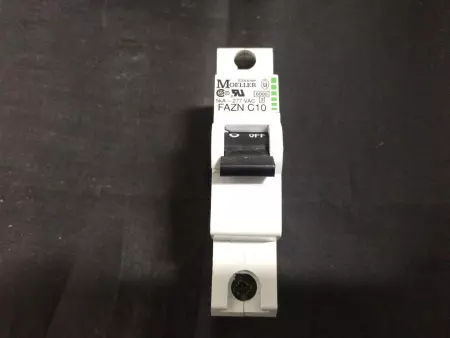  Moeller Electric FAZN-C10 10 Amp - 1 Pole - 5kVA - 277V Circuit Breaker 