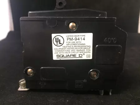  SQUARE D PM-9414/QOB350 CIRCUIT BREAKER 3 POLE, 240 VAC, 50 AMP TESTED 