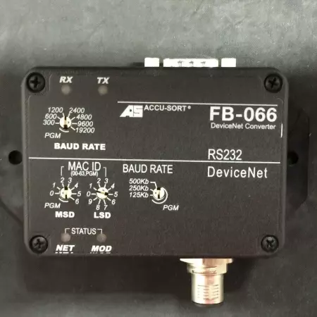 Accu-Sort FB-066 DeviceNet Converter to RS232 Interface W/Cord 