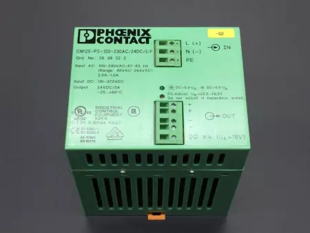  PHOENIX CONTACT 2939522 CM125-PS-120-230AC/24DC/5/F POWER SUPPLY 24VDC 